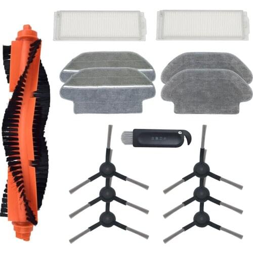Main Brush Hepa Filter Side Brush Mop Cloth for xiaomi Robot Vacuum Cleaner STYJ02YM Conga 3490 Viomi V2 PRO filter V-RVCLM21B