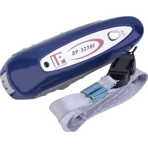 Portable Mini 2 in 1 UV Currency Money Note Detector Counterfeit Checker With Lanyard Magnetic Detector Keychain