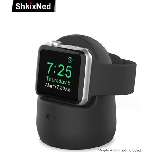 Smart Watch Silicone Charge Stand For Apple Watch Series 5/4/3/2/1 42mm 38mm Smartwatch Bracket Dock Station Charger Cable