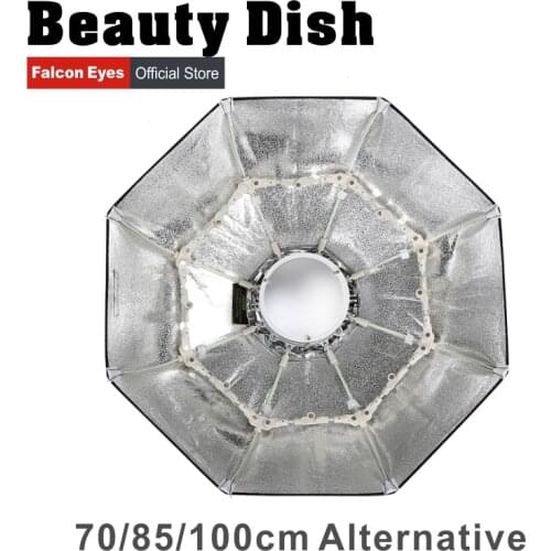 Falcon Eyes Foldable Beauty Dish Softbox 70cm 85cm radar radome with Bowens Mount for Studio Strobe Flash Light