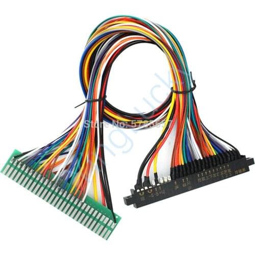 Arcade game machine 28pin JAMMA extension cable 50mm Jamma harness connectors Gold finger, for arcade game parts/Coin operator