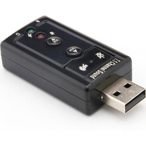 50 PCS bundle package Mini USB 2.0 3D Virtual 12Mbps External 7.1 Channel Audio Sound Card Adapter ZH