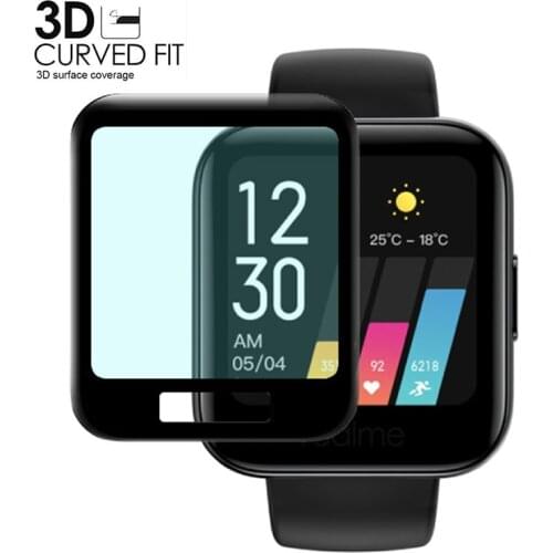 3D Curved Edge Protective Film For Realme Watch Full Coverage Soft HD Screen Protector Film