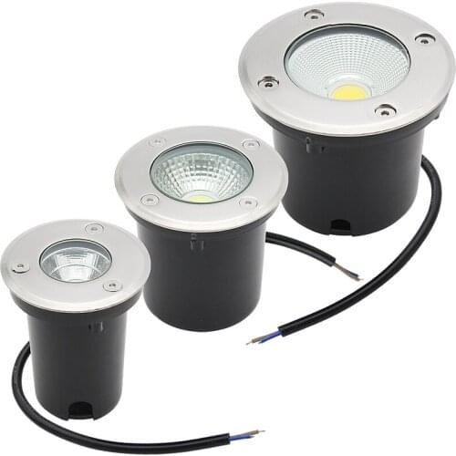 1PCS LED underground Light 3W 5W 7W 9W 12W DC 12V / 85-265V For Outdoor Ground Garden Path Floor Buried Yard Spot Landscape