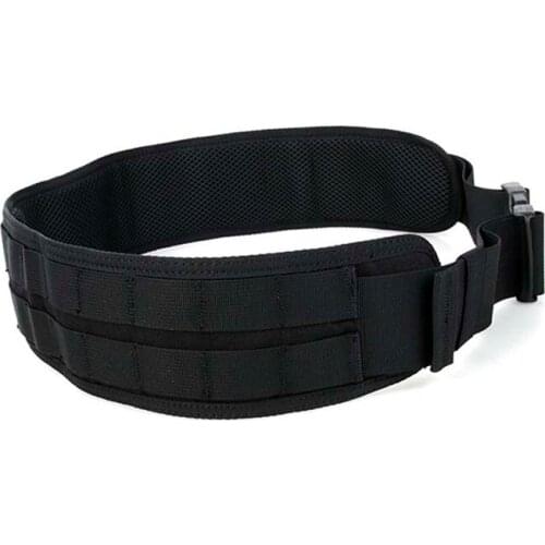 2018 Men TMC Tactical Military Molle Lightwight Waist Belt Combat Waist Support Black Basic DTQ Belt