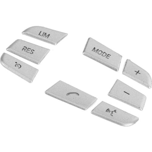 8Pcs Steering Wheel Button Cover Trim Aluminium Alloy Sticker Fit for BMW 1/2/3/4/5/7 Series X1 X3 X5 F10 F20