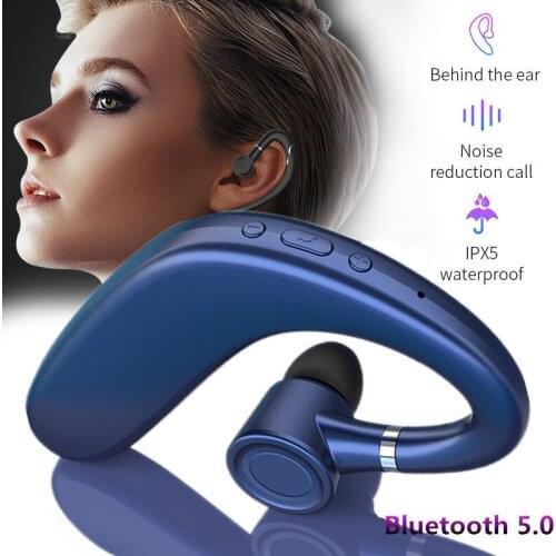 Bluetooth 5.0 Wireless Bluetooth Earphone Business Stereo Single Earbud With Mic HiFi Headphone Sport Earbud For Xiaomi Huawei