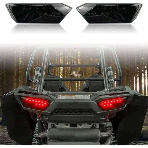 Passenger Driver Side Tail Light Assembly for Polaris RZR Turbo 1000 XP 900 S 2014-2019 Black 2412341 2412342