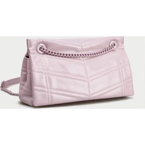 Brand Women Shoulder Bag Totes Bag Flap Soft Leather Women Crossbody Shoulder Pouch Metal Chain Satchel Luxury Handbag