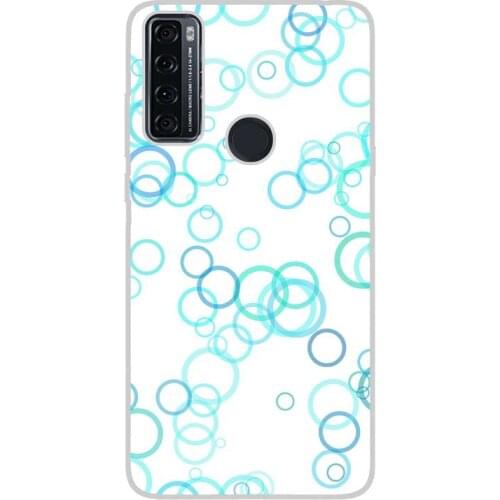 Compatible with TCL-20-SE-4G silicone gel tpu case cover case custom drawing design anti-shock polka dots 006 case