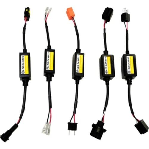 DC 9V-36V H1 H11 H4 H7 LED 9005 9006 Canbus Car Headlight Decoder Wiring Adapter DRL LED Lamp Error Canceler Fog Light Canbus