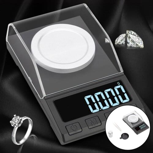 Electronic Jewelry Gem Scale Diamond Lab Balance LCD Digital High Precision