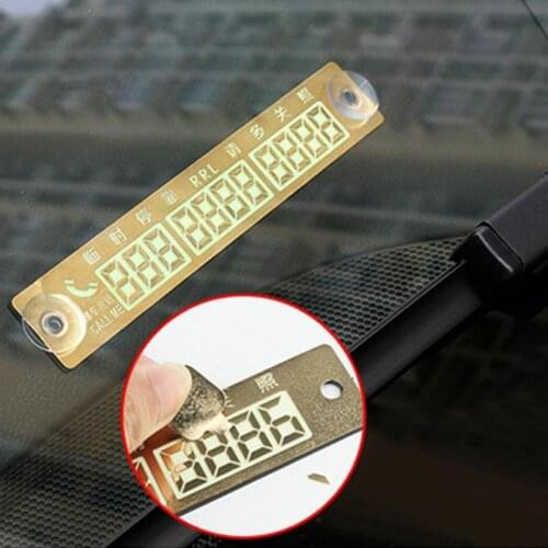 Temporary parking card phone fluorescent suction cup auto parts for Porsche Cayenne Macan Macan S Panamera Cayman Carrera