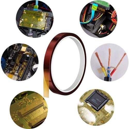 HLZS-4 Pcs Heat Resistant Tape High Temp Tape Sublimation TapeThermal Tape for Sublimating Print Heat Transfer and Insulation