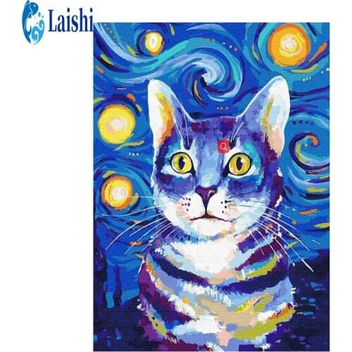 Great Painter Cartoon doodle cat 5D DIY Diamond Painting Full Square Diamond Painting Embroidery Sale Rhinestones Pictures