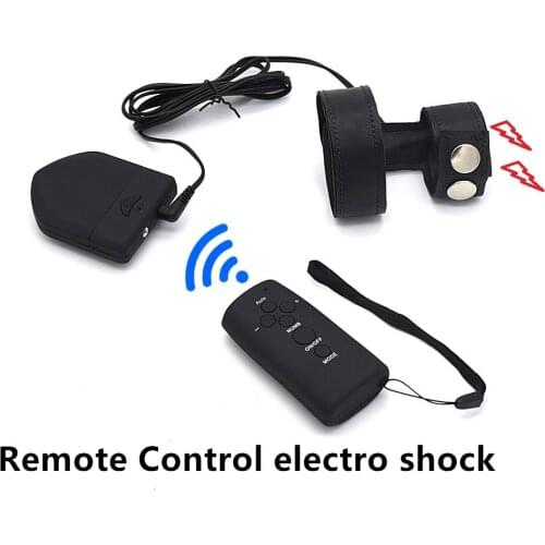 New hot male 6 speed Electro shock penis cock ring remote control wireless electric stimulation BDSM bondage sex toy for man