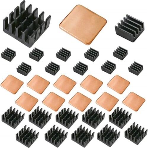 30pcs/lot for Raspberry Pi Heatsink Kit Copper Aluminum Heatsink For Cooling Cooler Raspberry Pi 3 Pi 2 Pi Model B