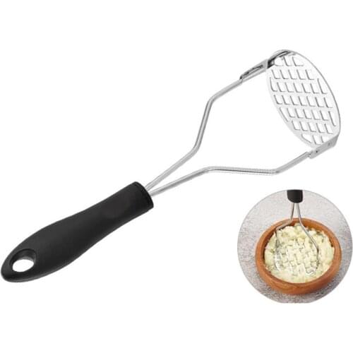 40%HOTAnti-rust Electroplate Potato Masher Lightweight PP Handle Fruit Crusher Kitchen Gadget