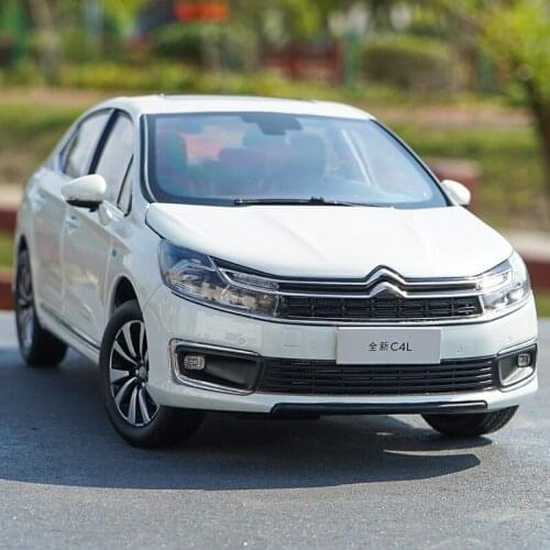 Diecast 1:18 Dongfeng Citroen C4L New Sega Car Model C4L Metal Decoration Simulation Alloy Car Model Collection
