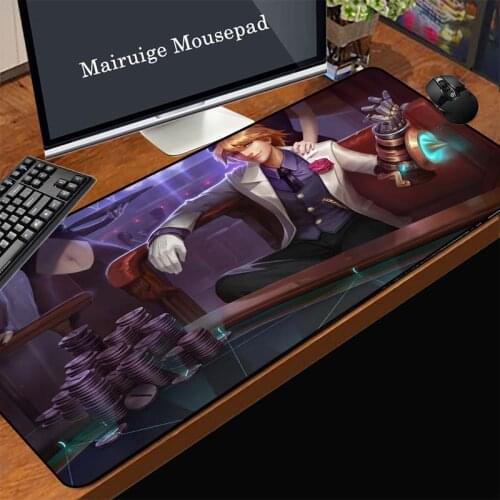 Mairuige Ezreal Skin Custom Big Mouse LOL CS Mode Design Game Professional Gamer PC Computer Laptop Keyboard Mat MousePad Anime
