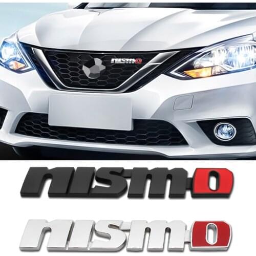 3D Metal Car Stickers NISMO Front Grille Emblem Badge Decal For Nissan Juke Leaf Almera G15 Note E11 Patrol Y62 Terrano 3 March