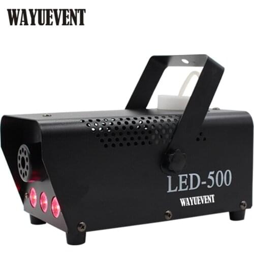 Mini 500W RGB 3 in 1 Fog Machine Remote control Disco Stage Effect home party smoke effect 500W Smoke machine