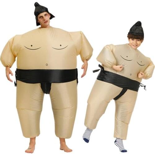 Halloween Inflatable Sumo Wrestler Costume Funny Party Dress Up For Children/Adults Halloween Stage Performances Cosplay Costume
