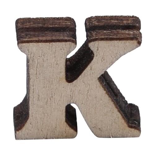 26 English Alphabet Educational Toys 100pcs/pack childrens Educational Toys Diy Language Learning Printing Wood Chips