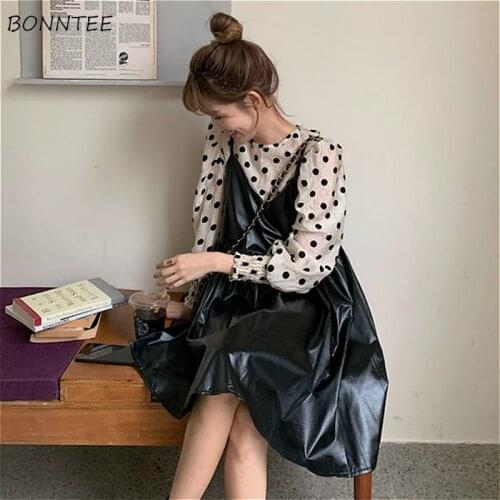 Sleeveless Dress Women Pure Elegant Fashion Summer Club Dresses Ladies Clothes Vintage Solid Teenagers Popular All-match College