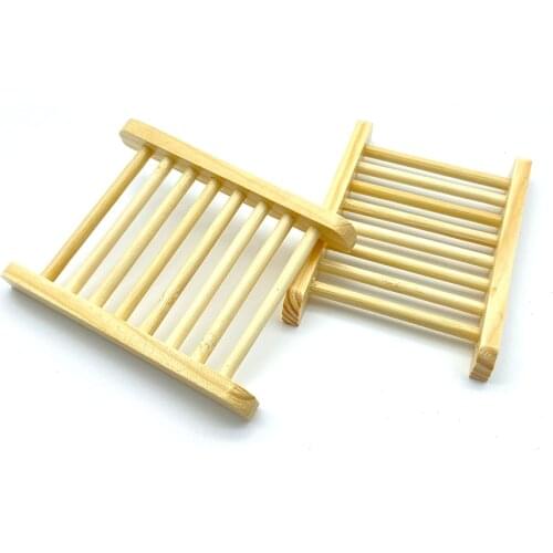 Natural Eco Bamboo Soap Dish Wooden Soap Tray Holder Storage Soap Rack Plate Box Container for Bath Shower Plate Bathroom