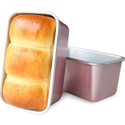 2021 New Arrival Pink Carbon Steel Easy To Clean Bread Moulds Kitchen Tools Bakeware Cooking Tools Toast Mould Cake Pans