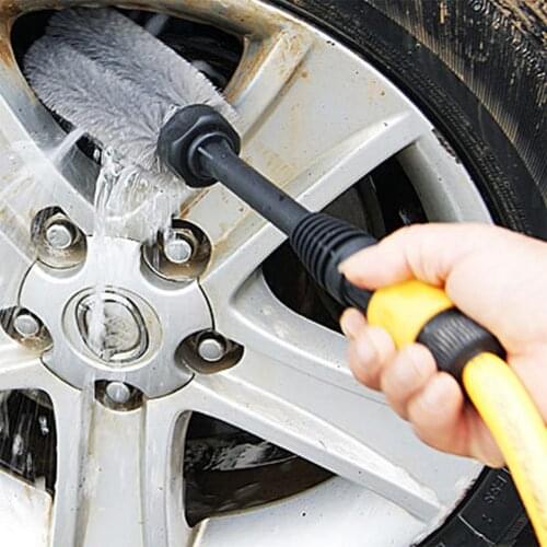 Car Wheel Hub Cleaning Brush Tool Tire Washing Clean Tyre Soft Bristle Cleaner For Wheels, Rims, Motorcycles, Bicycles