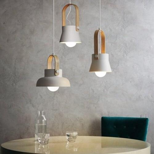 Nordic LED Iron Pendant Lights Macaron Color Creative Pendant Lamp Restaurant Bar Hanging Lamp Indoor Lighting Lamps for Bedroom