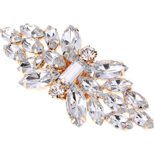Rhinestone Shoe Charm Buckle Detachable Shoe Clip Wedding Party Shoe Decor