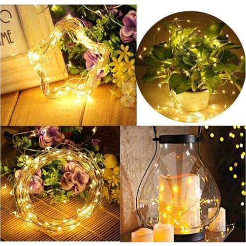LED Garland String DIY Fairy Lights for Glass Craft Bottle New Year Christmas Valentines Wedding Birthday Party Decoration