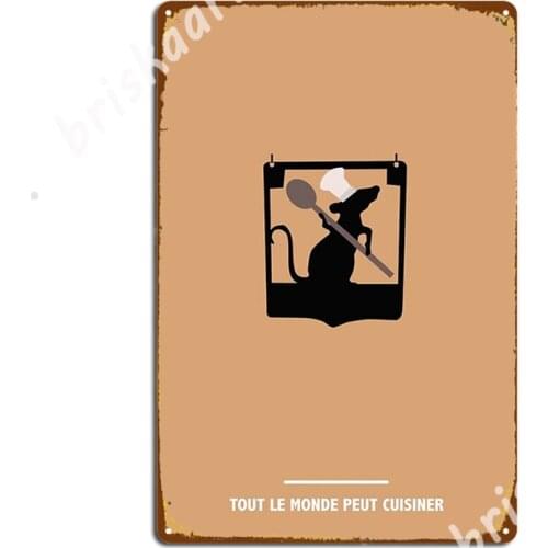 Everyone Can Cook (Ratatouille) Metal Signs Wall Mural Cave pub Designing Painting Décor Tin sign Posters