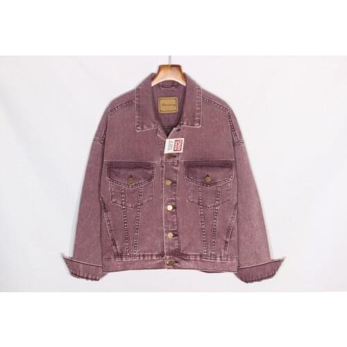 Obrix Spring Autumn High Quality Thick Denim Jacket Casual Style Streetwear Square Collar Full Sleeve Loose Outerwear For Women