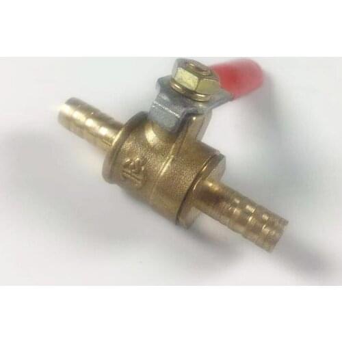 1PC Valve 6mm Hose Barb x 6mm Hose Barb Two Way Brass Ball Valve For Oil Water Air GMN
