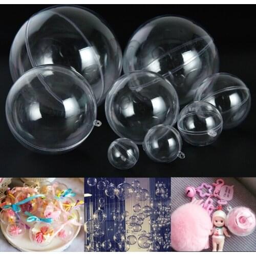 100pcs 5cm Christmas Decorations for home Transparent ball Xmas Tree hanging ball wedding marriage party decorations