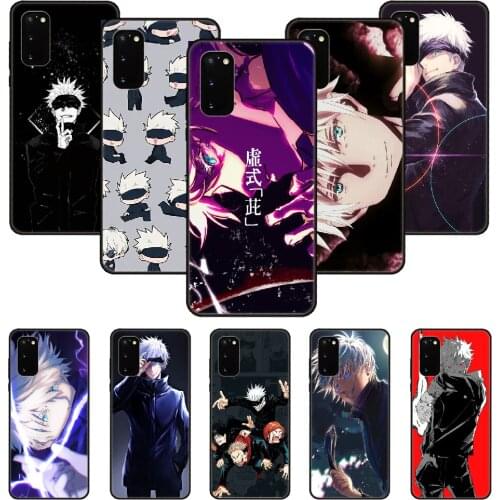 Phone Case For SamSung Galaxy S Note 10 20 7 6 9 8 Plus Edge E Ultra Lite Black Cover Bumper Silicone Etui Anime Jujutsu Kaisen