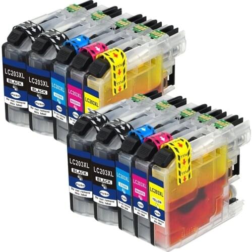 INK WAY 10Pack LC203 Ink cartridge For Brother MFC-J4320DW, MFC-J4420DW MFC-J4620DW etc. for photos in Halloween & Christmas