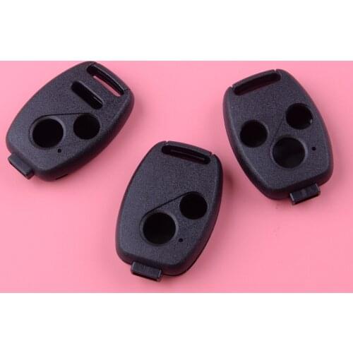 DWCX Black Plastic Car Remote Key Shell Fob Case Cover Fit For Honda Civic Accord Pilot Fit CRV Ridgeline Jazz FRV Insight