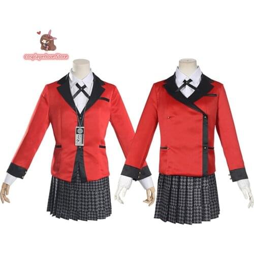 Kakegurui - Compulsive Gambler Jabami Yumeko Momobami Kirari Uniform Cosplay Costume for Halloween Christmas Costume