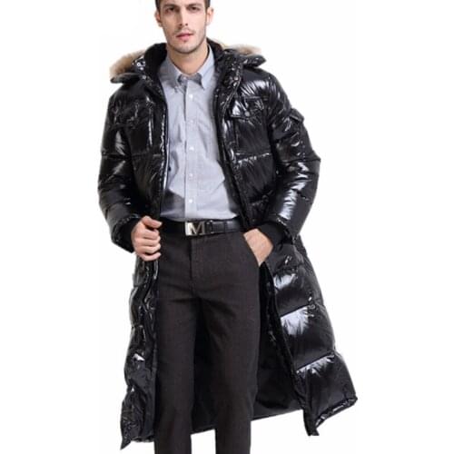 Camouflage Mens White Duck Down Coat Winter Male Jacket Warm Hooded Thick Long Coats Jaqueta Masculina Inverno WXF153 s