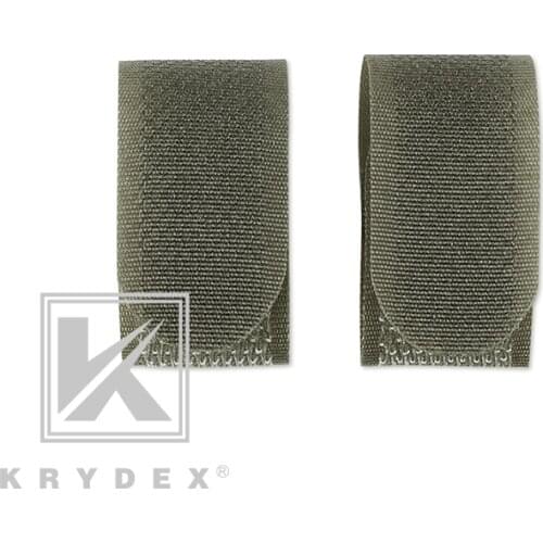 KRYDEX 4.8" Hook & Loop Cable Management Strap RANGER GREEN Locker Organizer For Plate Carrier Vest Backpack Chest Rig 2PCS/Set
