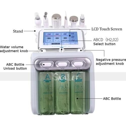 Hot Portable hydra dermabrasion skin care beauty machine diamond peeling oxy bubble aqua Facial Blackhead Cleaning machine