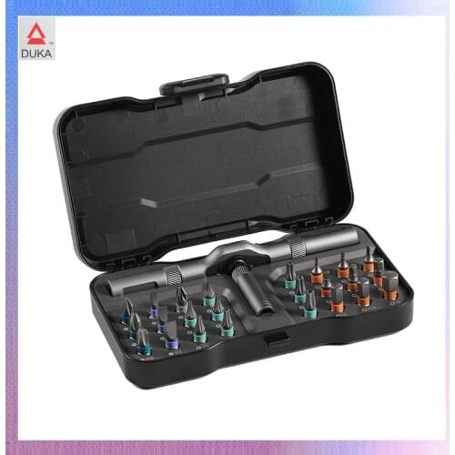 DUKA RS1 24 in 1 Screwdriver Set Ratchet Wrench Screw driver Kit S2 Magnetic Bits Tools Set DIY Household Repair Tools