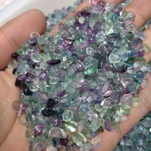Natural Coloful Fluorite Crystal Gravel Specimen Reiki Gravel Healing