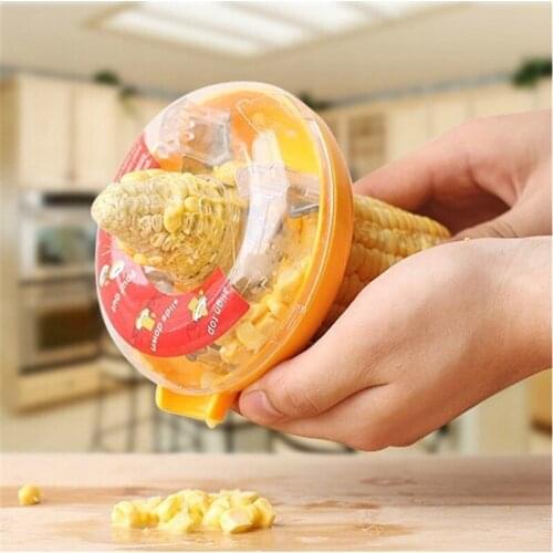 New Home Kitchen Gadgets Accessories Tool Corn Grain Cob Thresher Stripper Peeler Remover One-Step Fruit & Vegetable