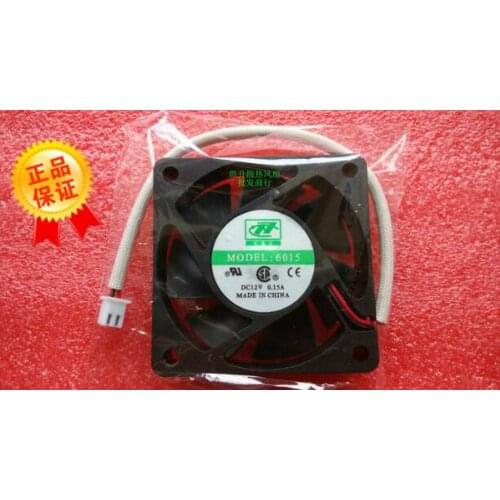 Original 6CM 60*60*15mm 6015 DC12V 0.15A two-wire chassis/power supply silent cooling fan